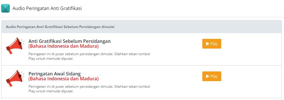 audio anti gratifikasi